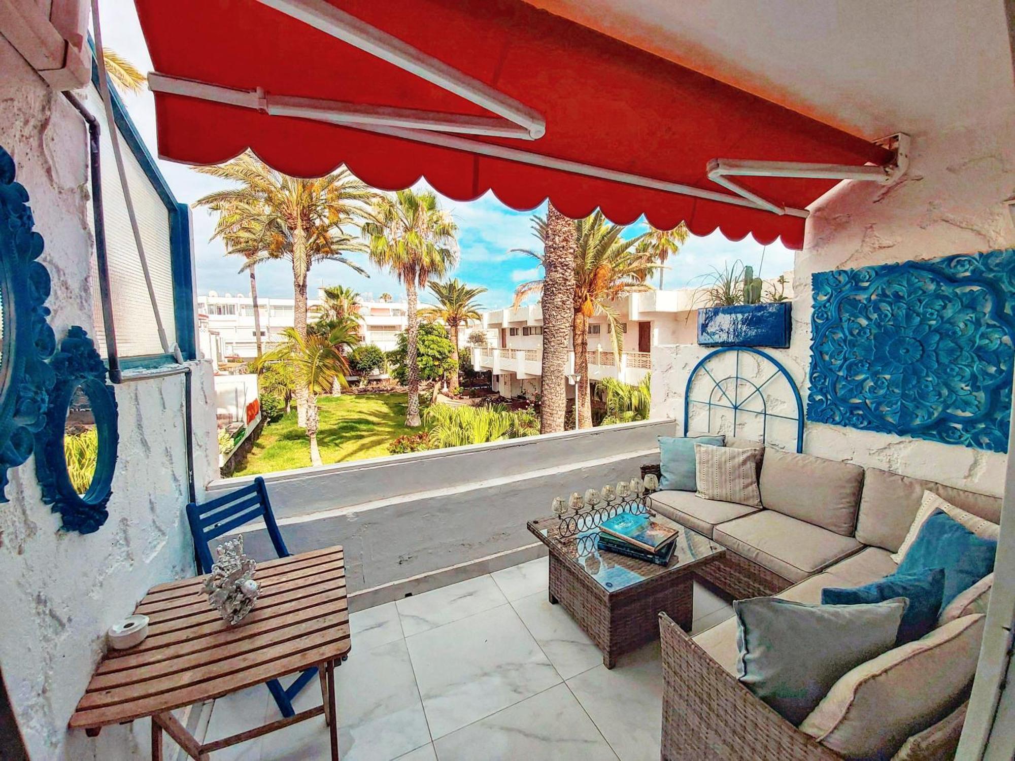 Canarian Blue Tropical Garden View&pool *